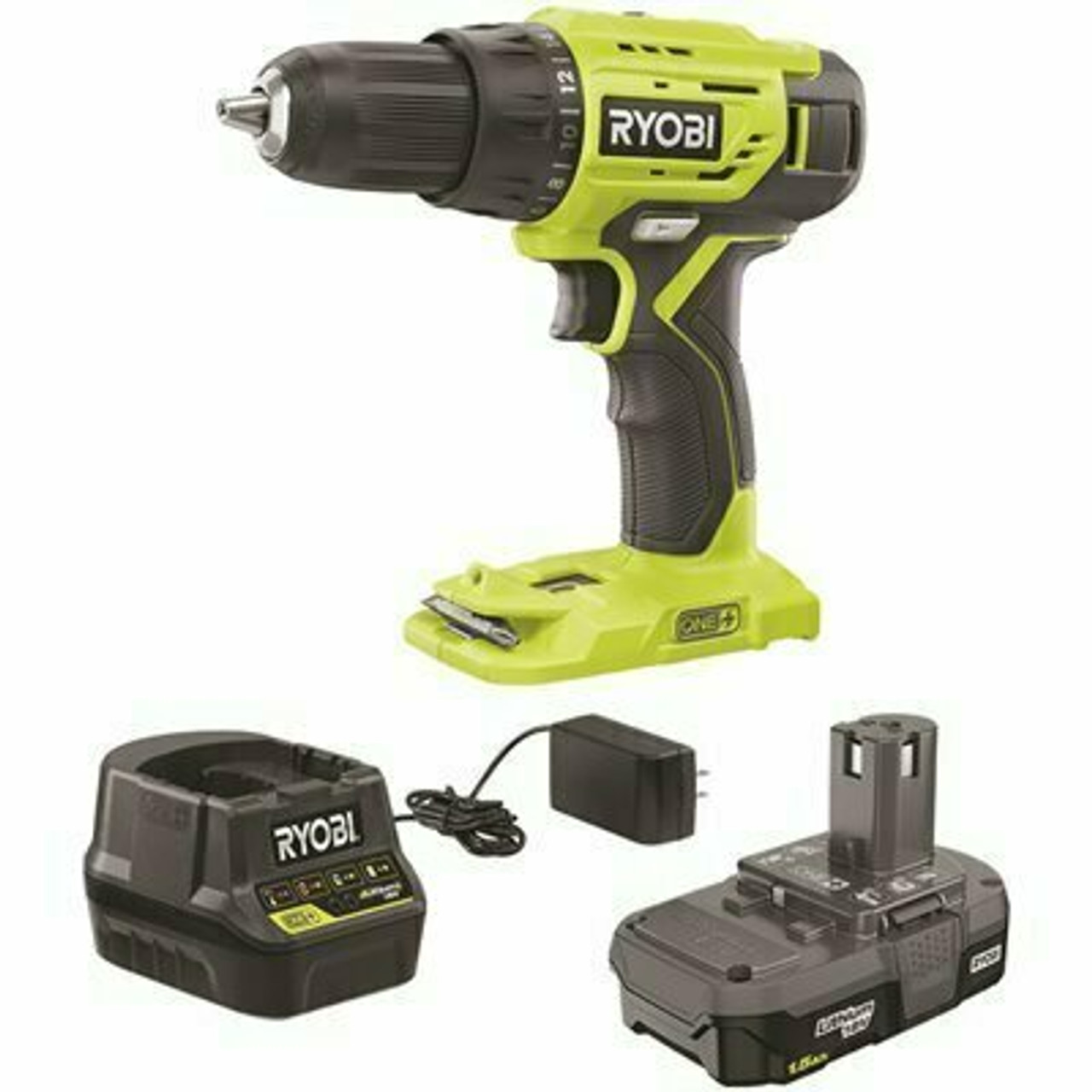 Ryobi One+ 18V Lithium-Ion Cordless 1/2 In. Drill/Driver Kit With (1) 1.5 Ah Battery And 18V Charger
