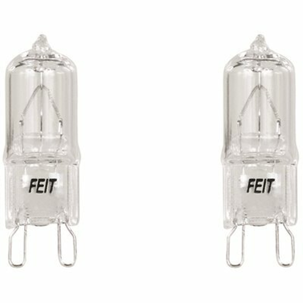 Feit Electric 40-Watt Bright White (3000K) T4 G9 Bi-Pin Base Dimmable Decorative Halogen Light Bulb (2-Pack)