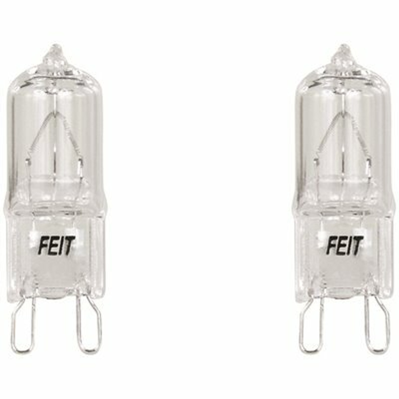 Feit Electric 60-Watt Bright White (3000K) T4 G9 Bi-Pin Base Dimmable Decorative Halogen Light Bulb (2-Pack)