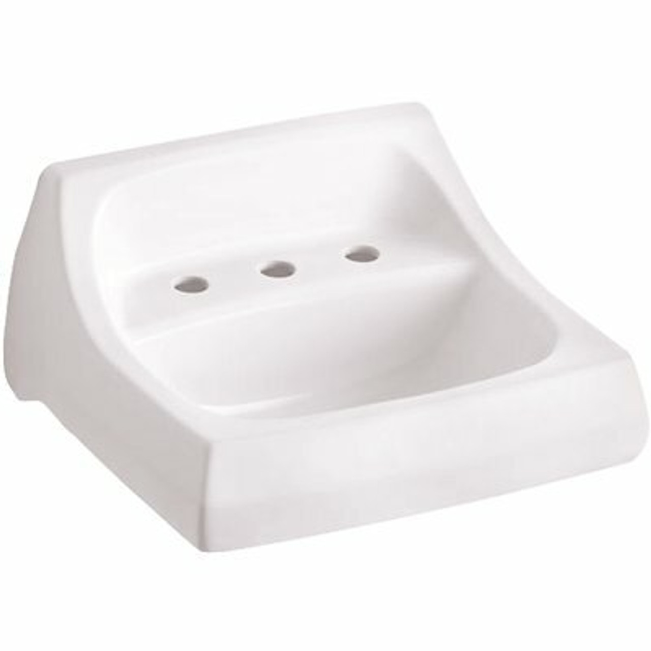 Kohler Kingston Wall-Mount Vitreous China Bathroom Vessel Sink In White With Overflow Drain