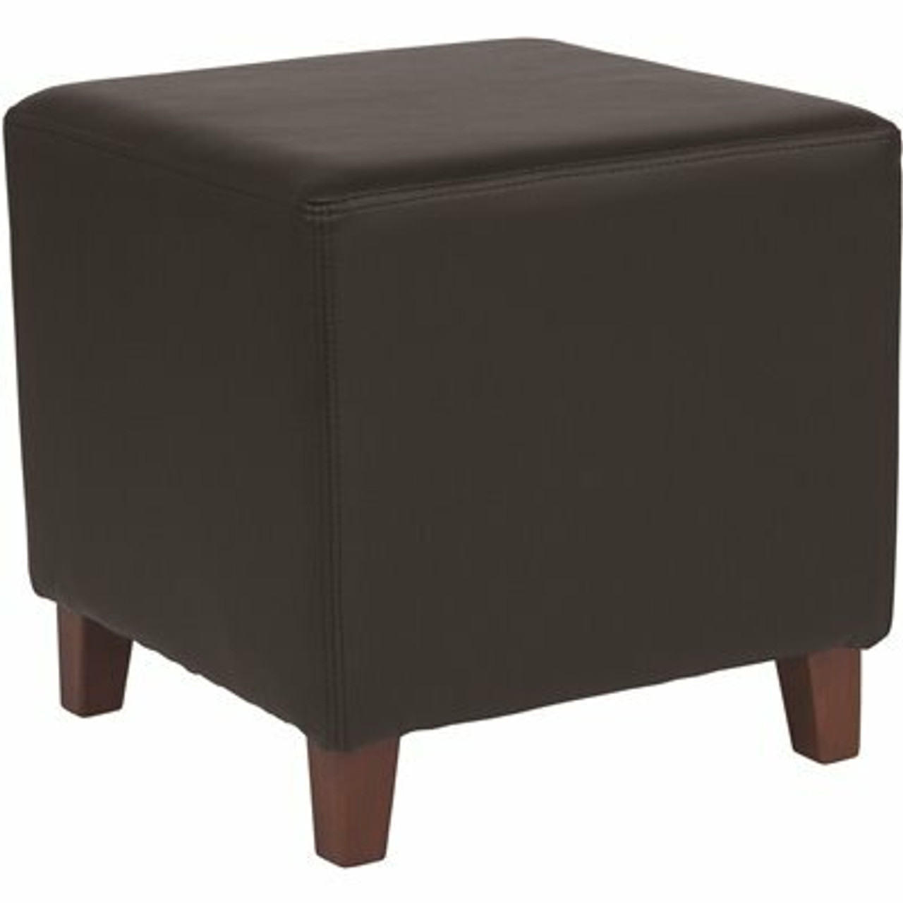 Carnegy Avenue Black Leather Ottoman - 309823098