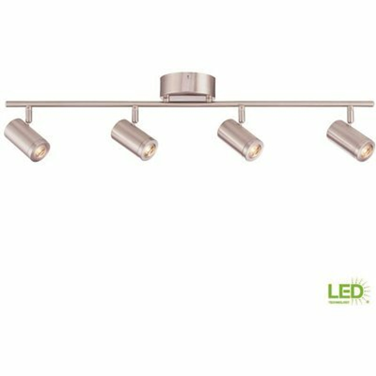 Envirolite 2.5 Ft. 4-Light Brushed Nickel Integrated Led Track Lighting Kit