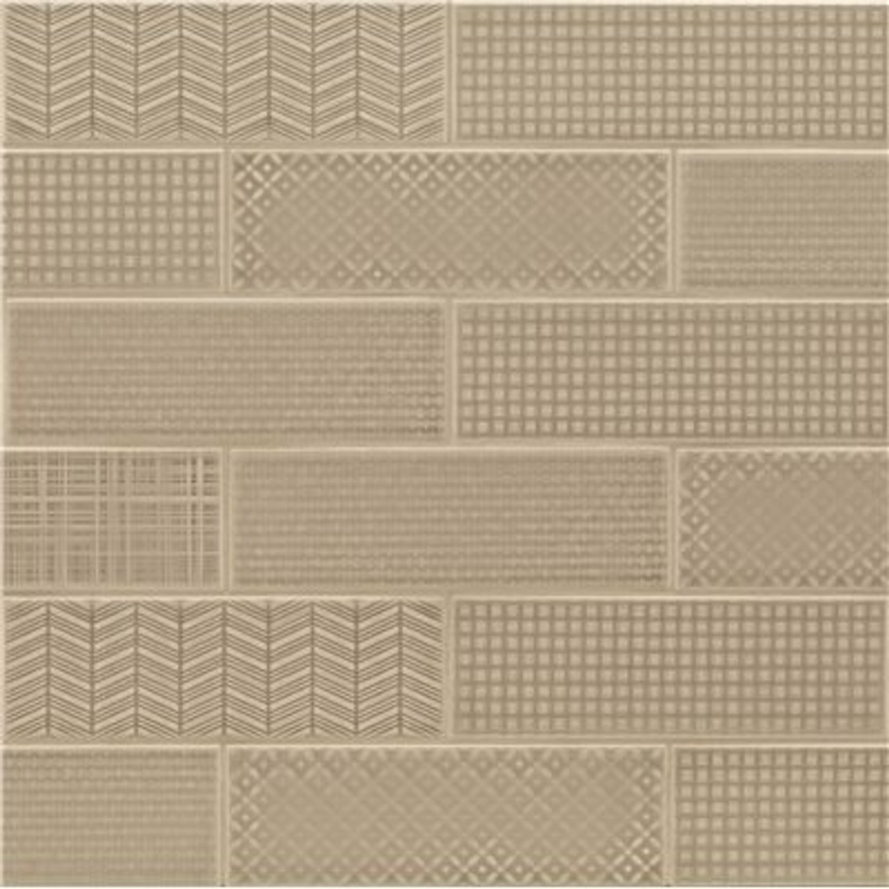 Msi Citylights Warm Concrete 3D Mix 4 In. X 12 In. Glossy Ceramic Gray Textured Subway Tile (9.9 Sq. Ft./Case )