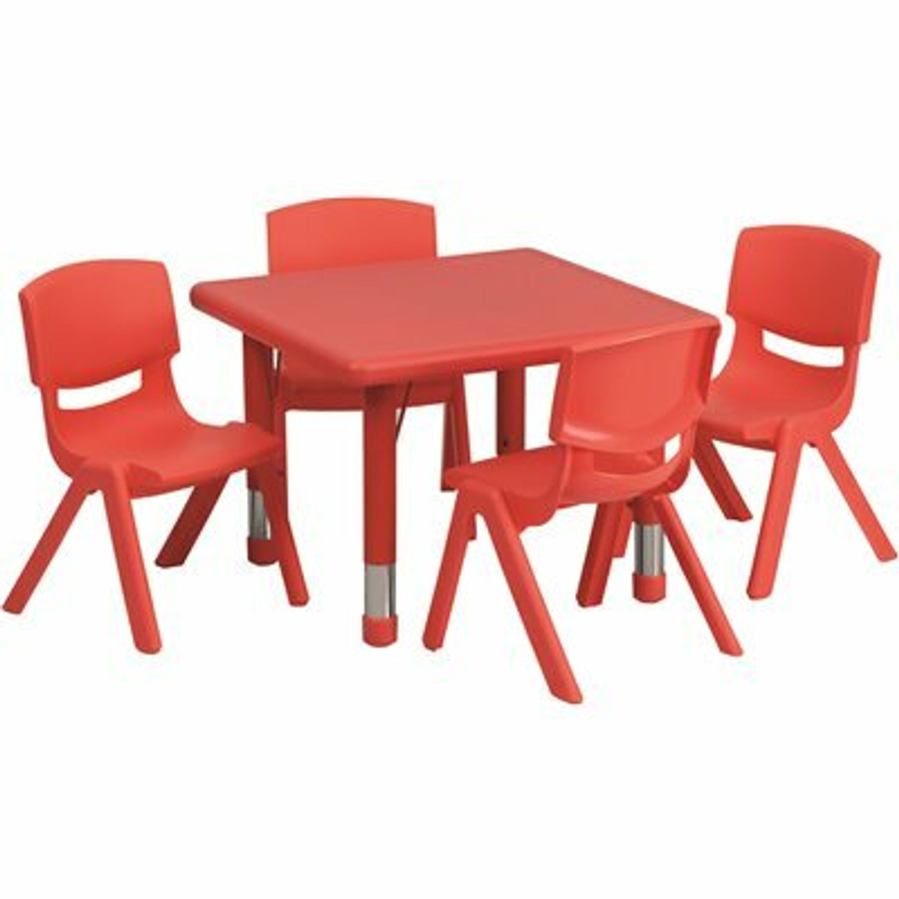 Carnegy Avenue Red 5-Piece Table and Chair Set 309966935