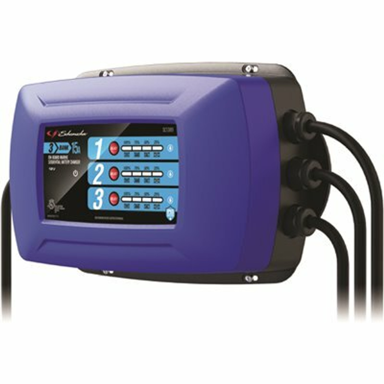 Schumacher 15 Amp 12-Volt 3-Bank On-Board Marine Sequential Battery Charger