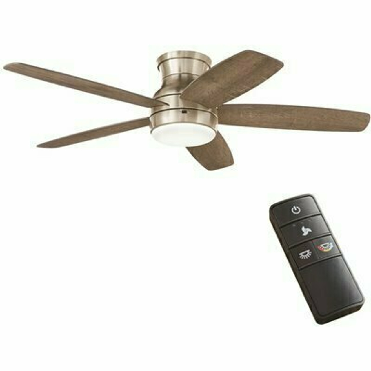 Ashby Park 52 In. Integrated Color Changing Led Brushed Nickel Ceiling Fan With Light Kit And Remote Control