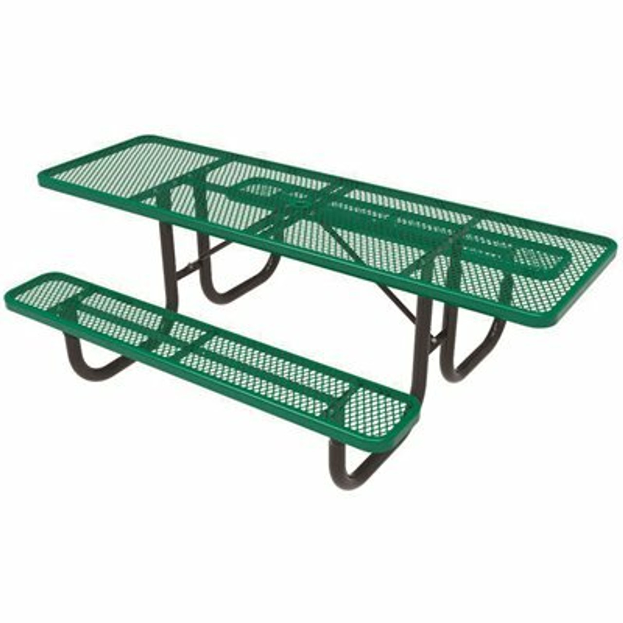 Everest 8 Ft. Green Double-Sided Ada Heavy-Duty Picnic Table