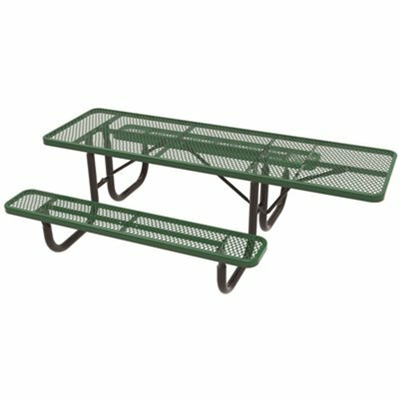 Everest 8 Ft. Green Single-Sided Ada Heavy-Duty Picnic Table