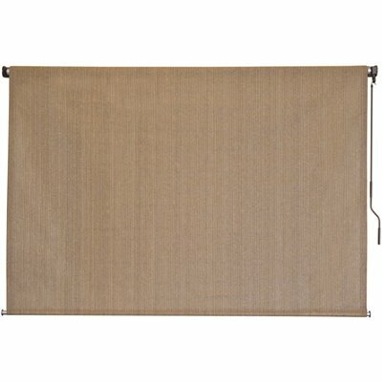 SeaSun Seaside Brown Cordless Outdoor Patio Roller Shade 72 in. W x 72 in. L