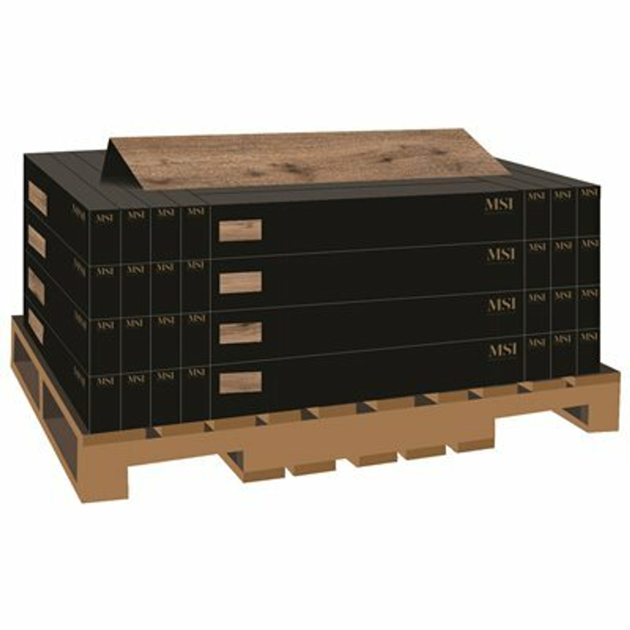 Forrest Brown 12 MIL x 9 in. W x 60 in. L Waterproof Click Lock Luxury Vinyl Plank Flooring (1166.88 sq. ft./Pallet)