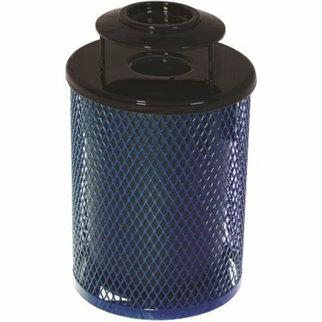 Everest 32 Gal. Blue Trash Receptacle With Ash Urn