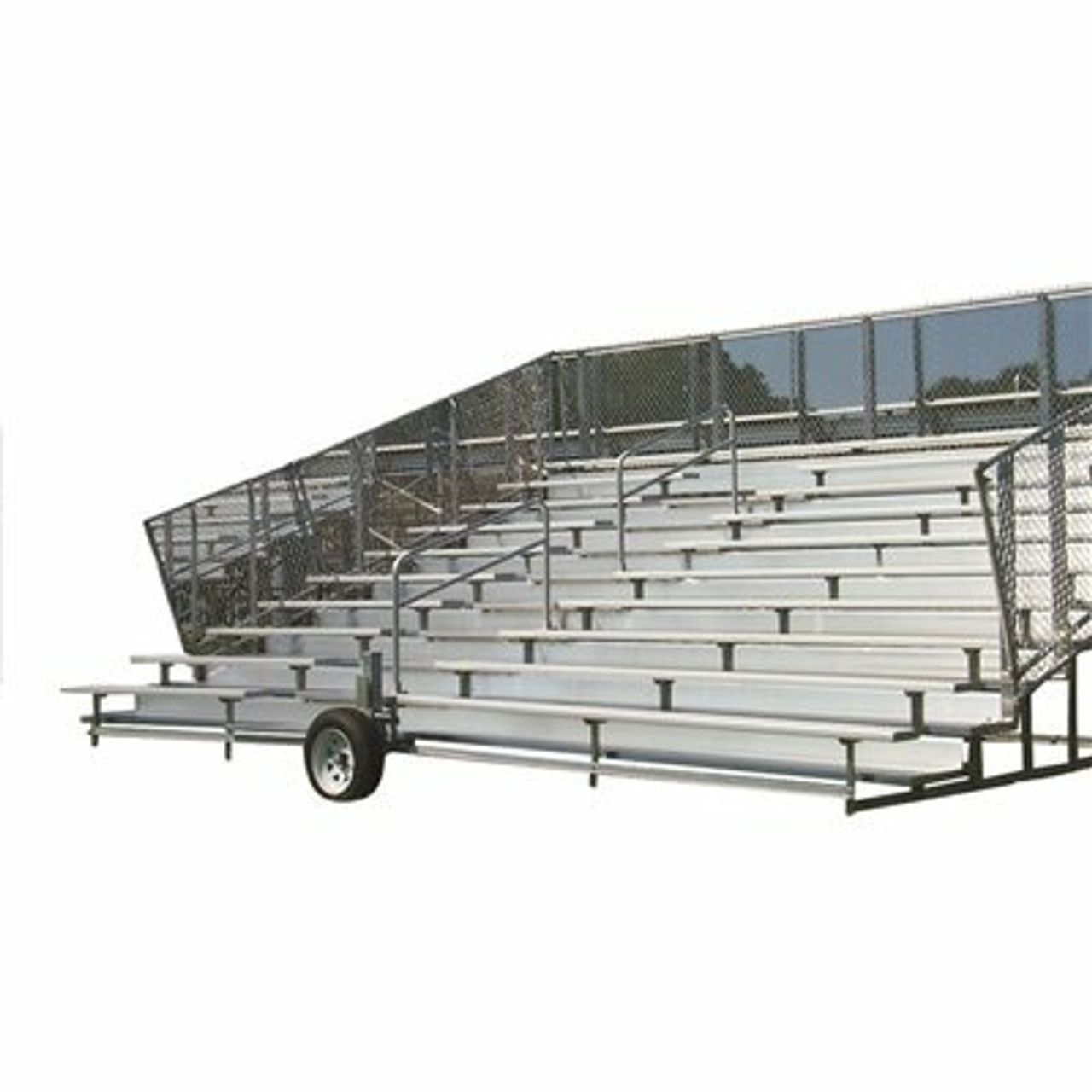 Away Game 21 Ft. 10-Row Transportable Bleacher With Transport Kit