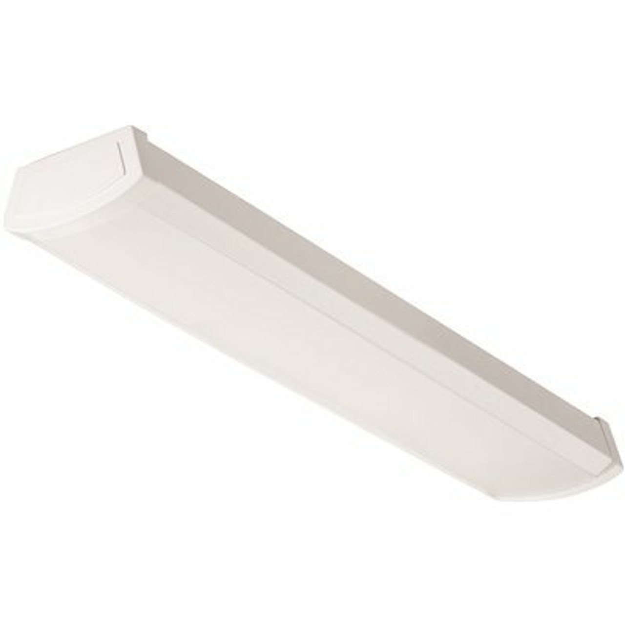 Contractor Select Fmlwl 2 Ft. 3000 Lumens Integrated Led Dimmable White Low Profile Led Wraparound Light 4000K