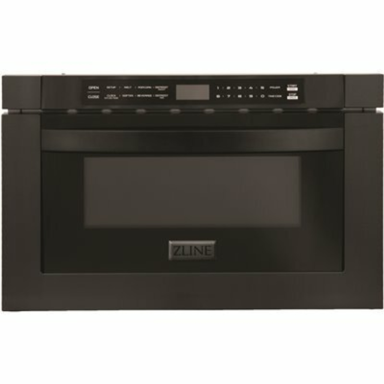 ZLINE Kitchen and Bath 24 in. 1000-Watt Built-In Microwave Drawer in Black Stainless Steel