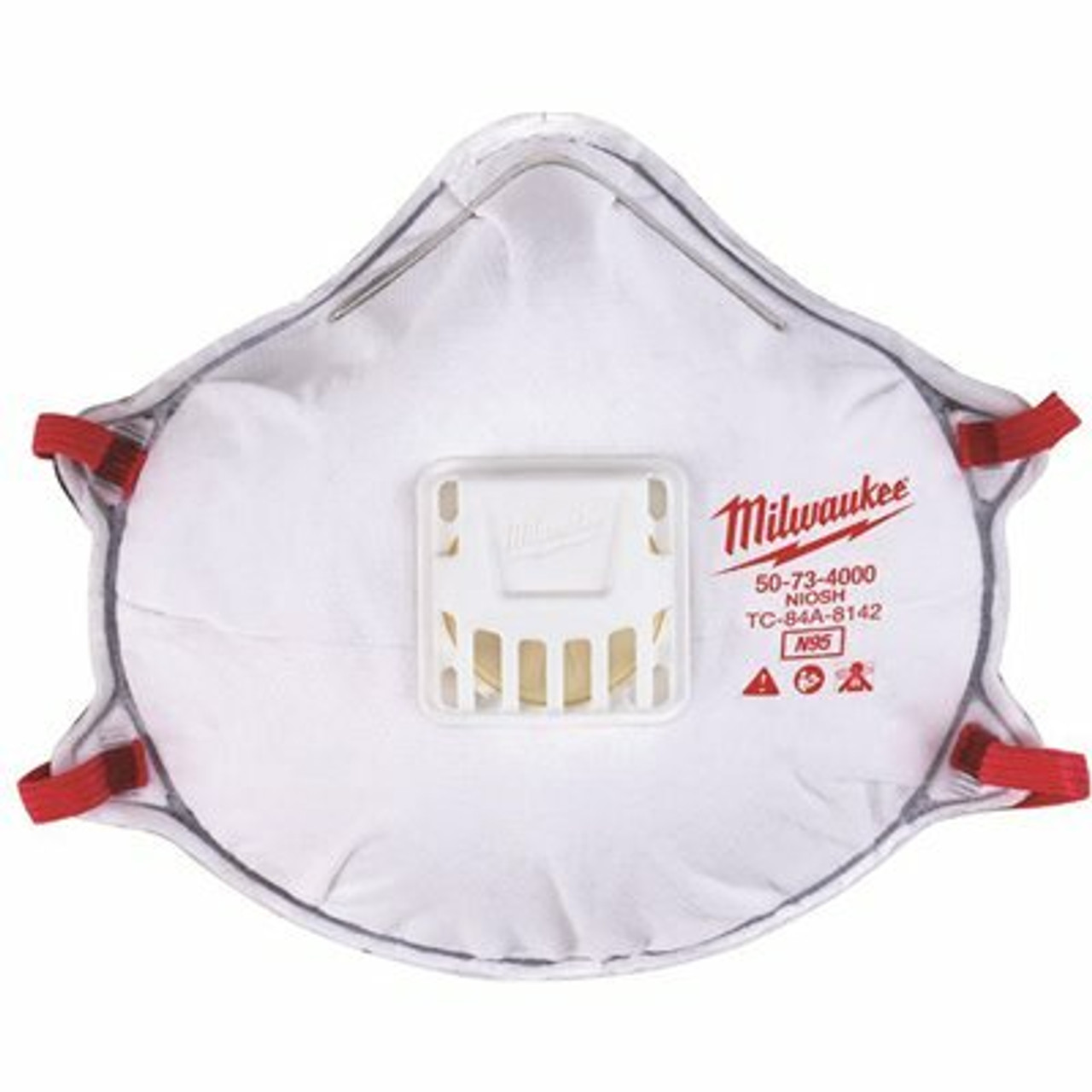 Milwaukee N95 Professional Multi-Purpose Valved Respirator With Gasket (10-Pack)