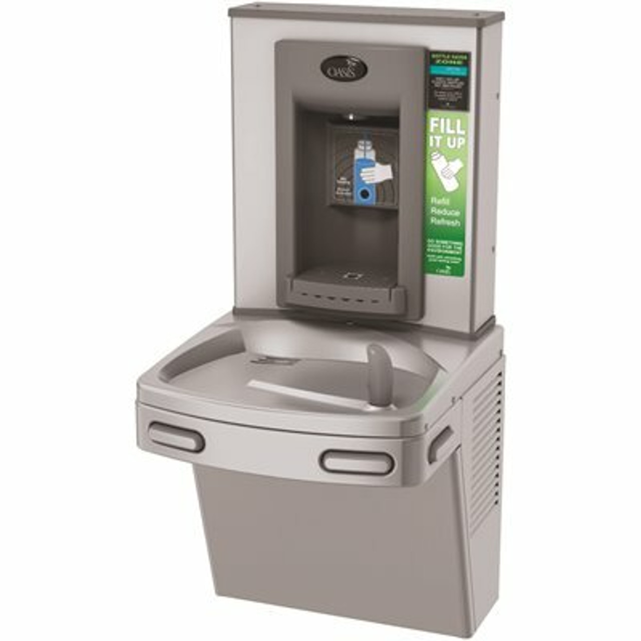 Oasis Versacooler Ii Combo Ada Stainless Electronic Bottle Filler And Refrigerated Drinking Fountain