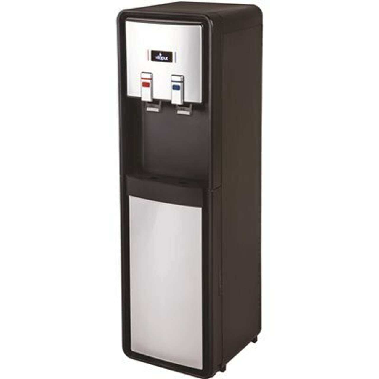 Vitapur 3-5 Gal. Bottom Load Water Dispenser/Cooler (Hot And Cold) In Black/Stainless With Easy-To-Use Push Levers