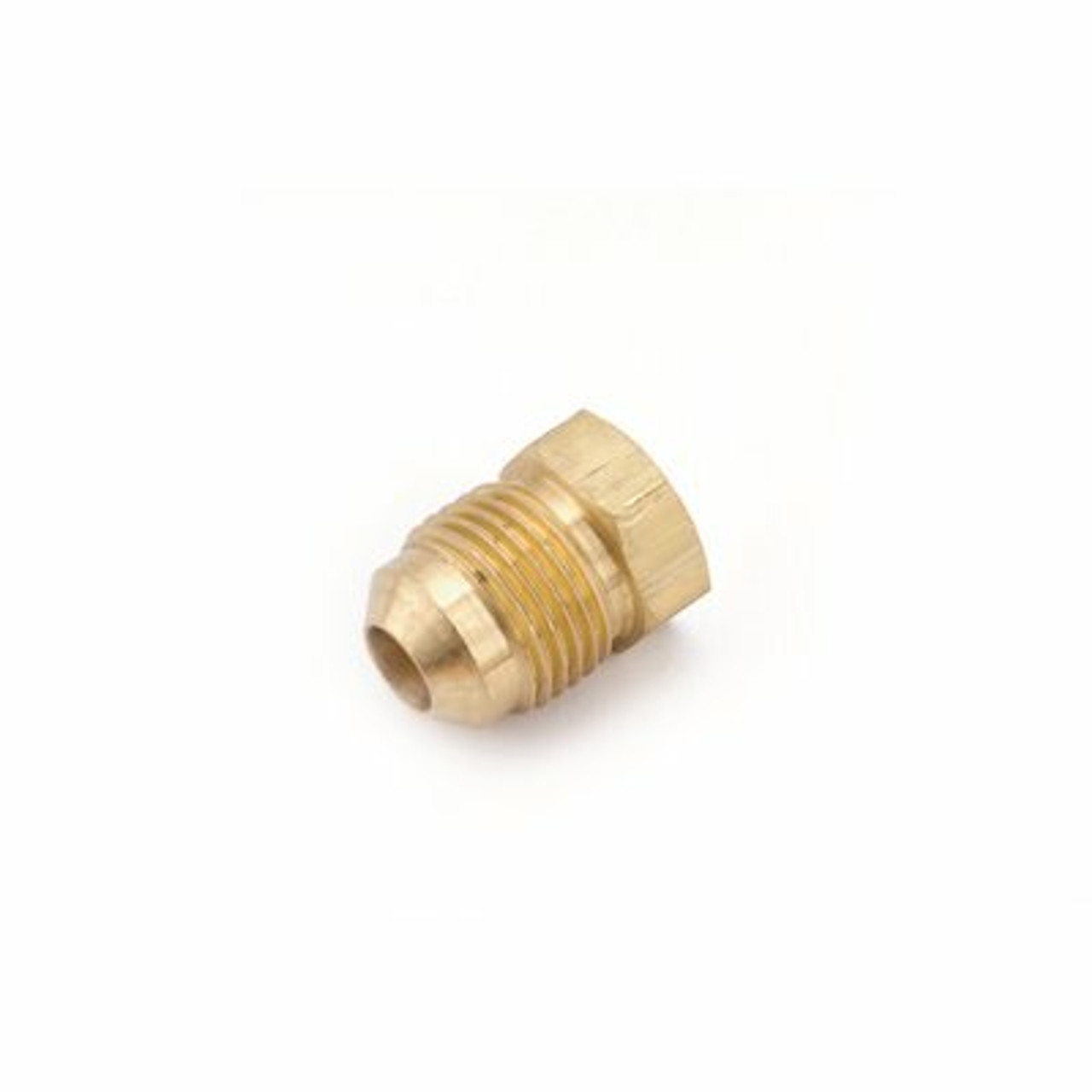 Anderson Metals 1/4 In. Brass Flare Plug (10/Bag)