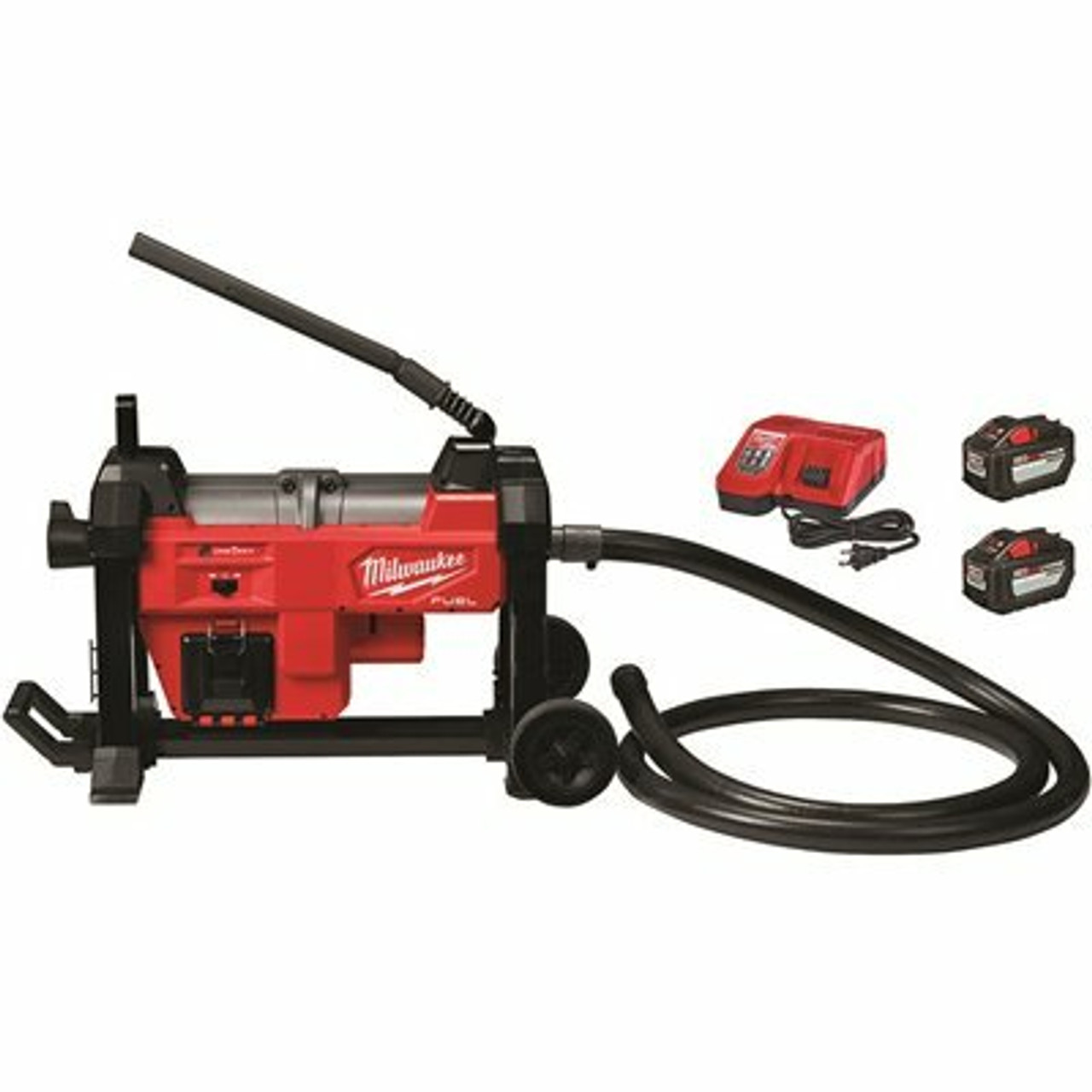 M18 Fuel 18-Volt Lithium-Ion Brushless Cordless Sewer Sectional Machine Kit With (2) 12.0 Ah Batteries And Rapid Charger