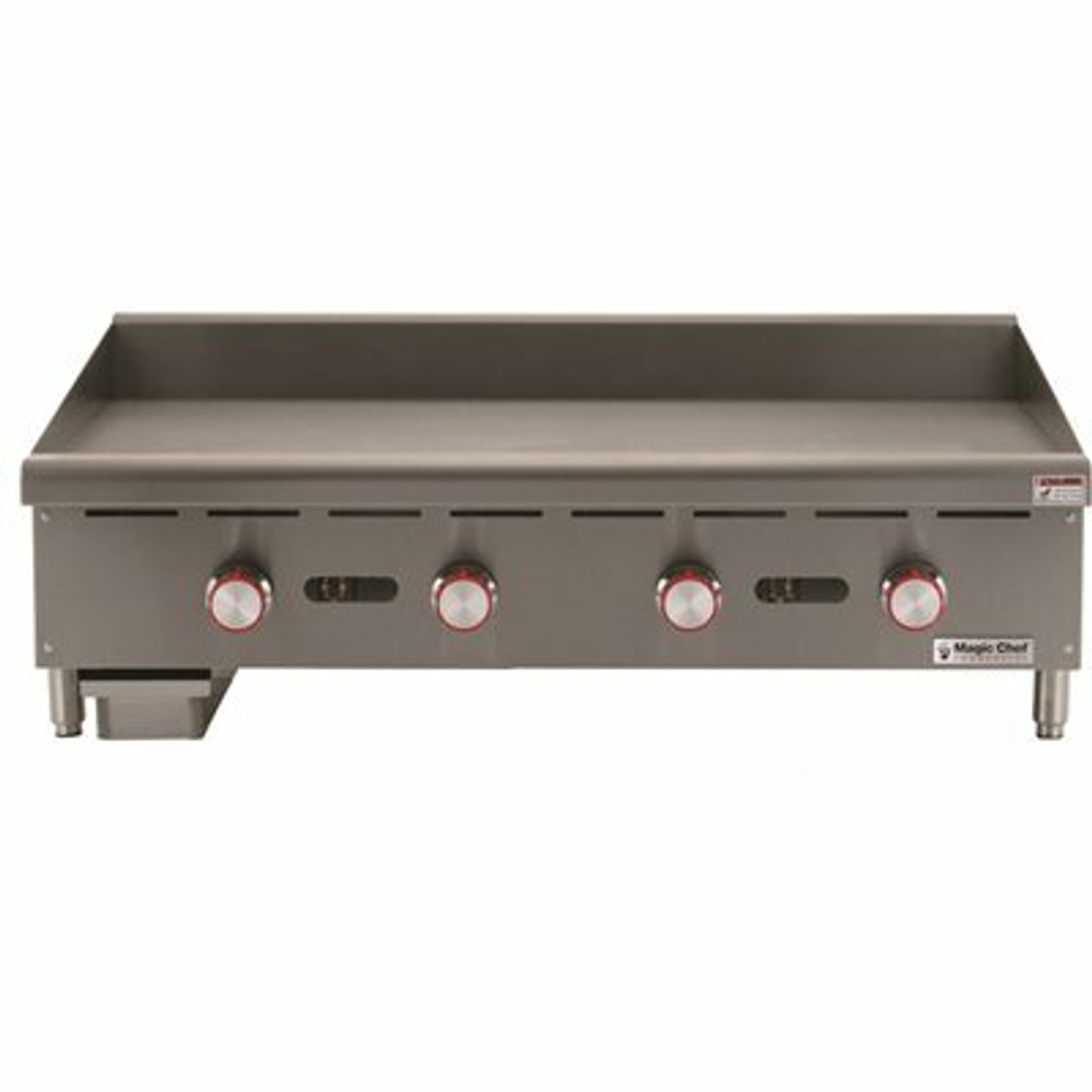 Magic Chef 48 In. Natural Gas Commercial Manual Countertop Griddle In Stainless Steel