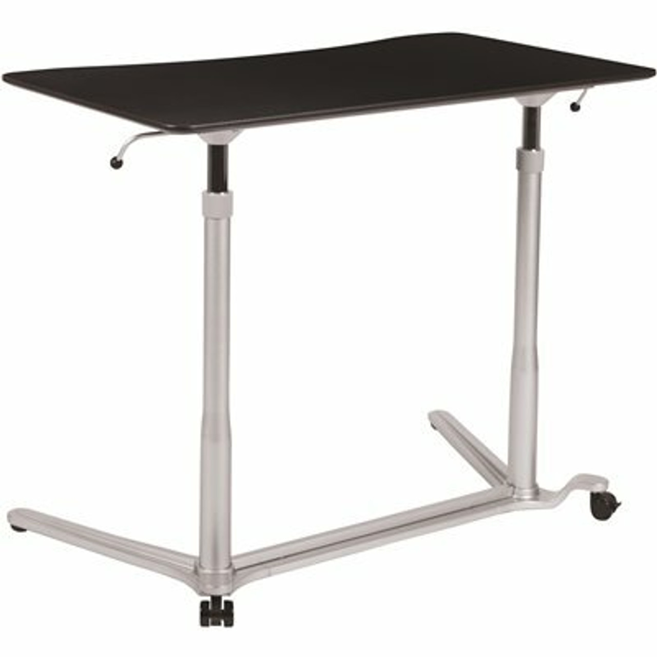 Carnegy Avenue 37.4 In. Rectangular Black/Silver Standing Desks With Adjustable Height