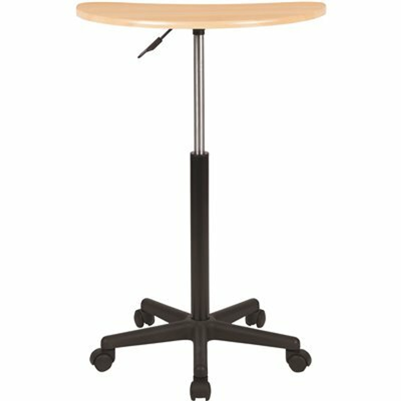 Carnegy Avenue 25.5 In. U-Shaped Maple/Black Laptop Desks With Adjustable Height