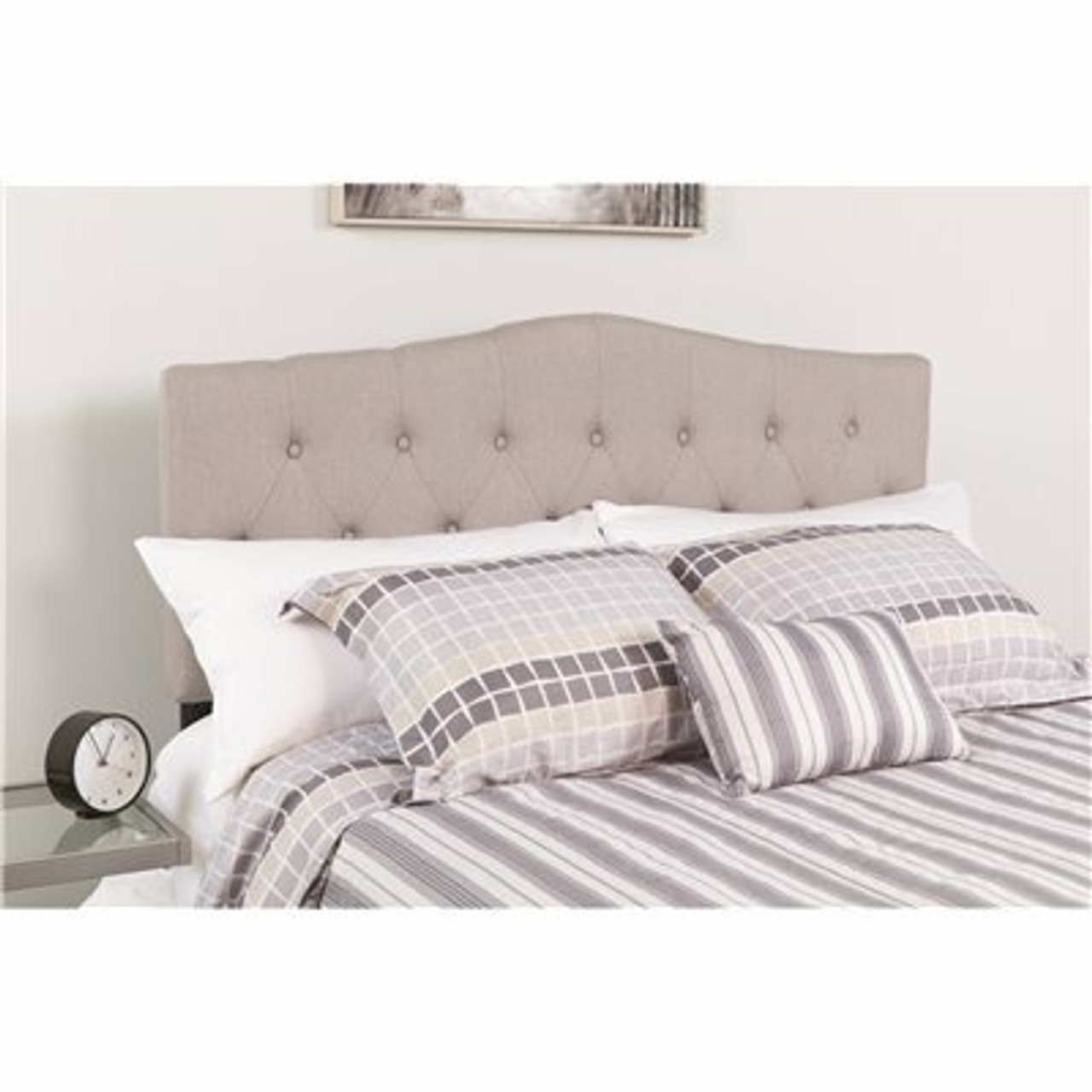 Carnegy Avenue Light Gray Full Headboard Panel Design 311226678