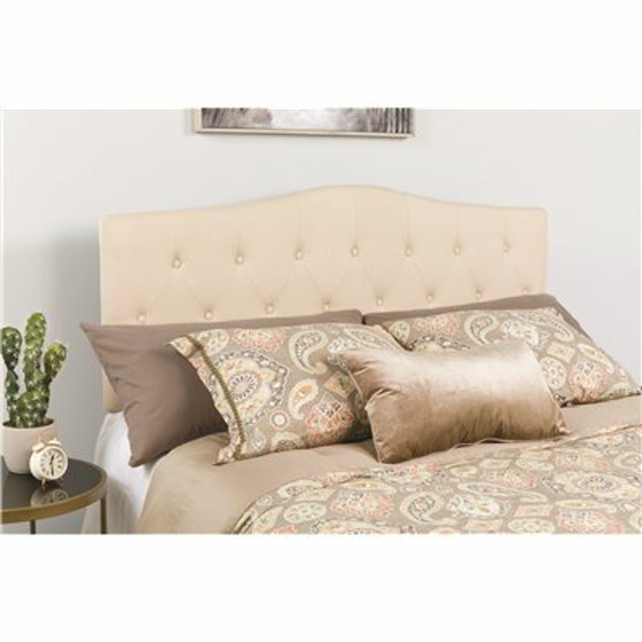Carnegy Avenue Beige Twin Headboard Panel Design
