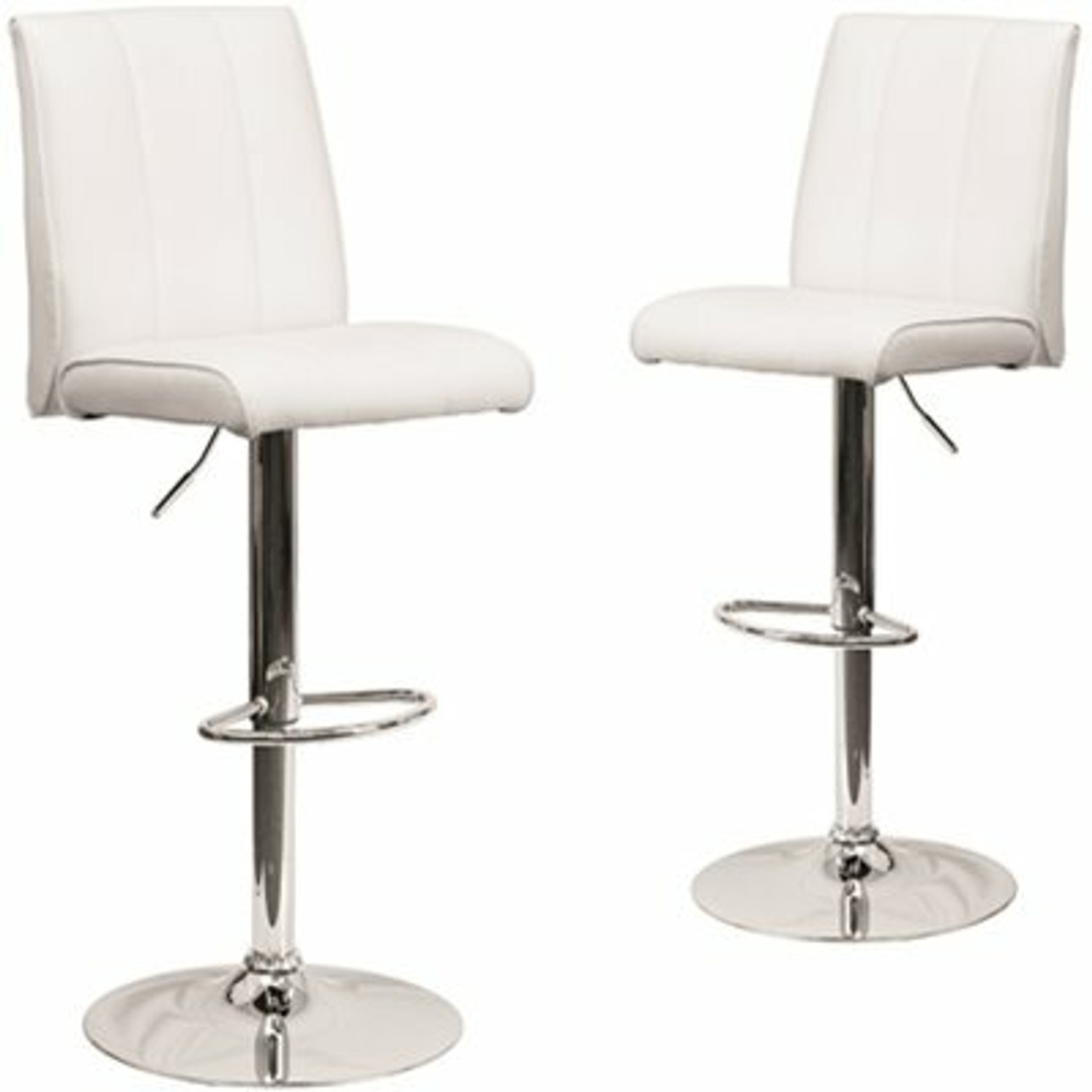 Carnegy Avenue 47.25 in. White Bar Stool (Set of 2)