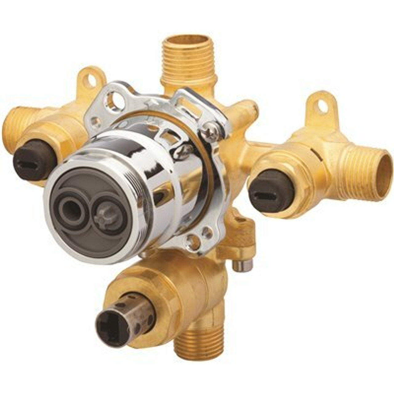 Gerber Treysta 1/2 in. 1/2 in. Brass IPS/Sweat Inlets Rough-In Valve 311263776