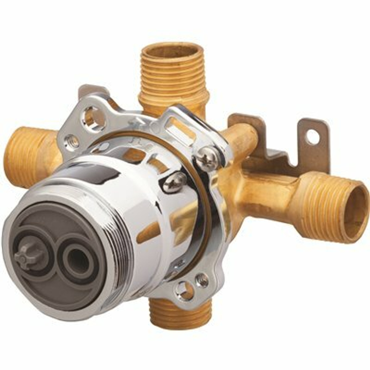 Gerber Treysta 1/2 in. 1/2 in. Brass IPS/Sweat Inlets Rough-In Valve 311263777