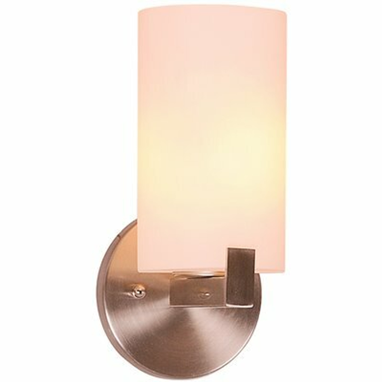 Design House Eastport 4 In. 1-Light Satin Nickel Indoor Wall Sconce