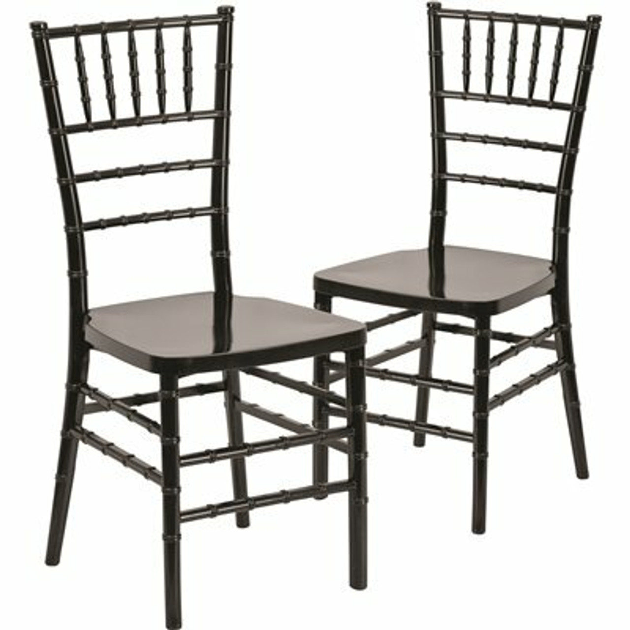 Carnegy Avenue Black Resin Chiavari Chairs (Set Of 2)