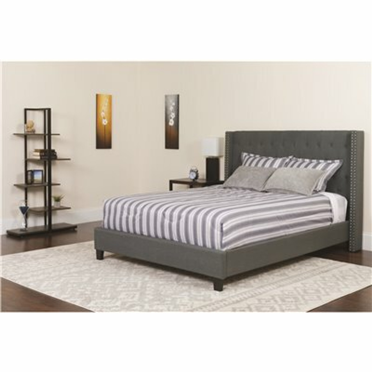 Carnegy Avenue Dark Gray Twin Bed Set 311511478