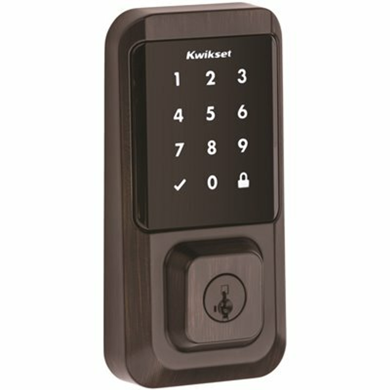 Halo Venetian Bronze Single-Cylinder Electronic Smart Lock Deadbolt Featuring Smartkey Security, Touchscreen And Wi-Fi