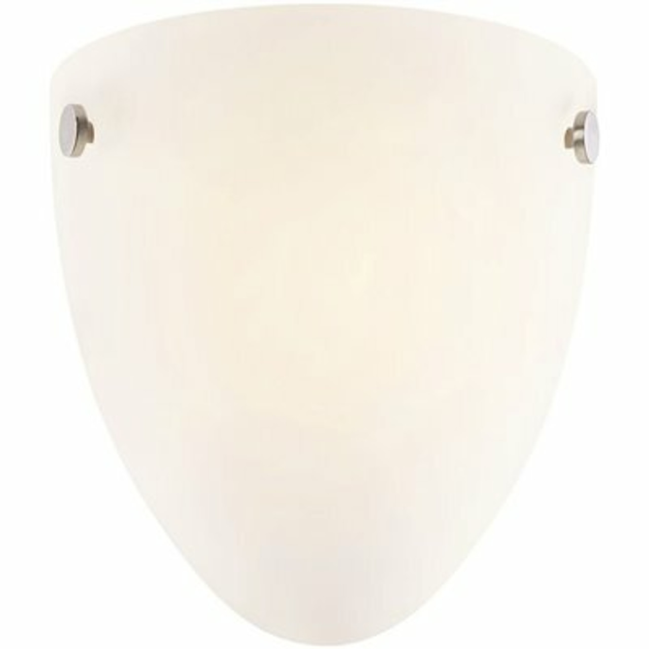 8 In. 1-Light Satin Nickel Wall Sconce With Clear Glass Shade