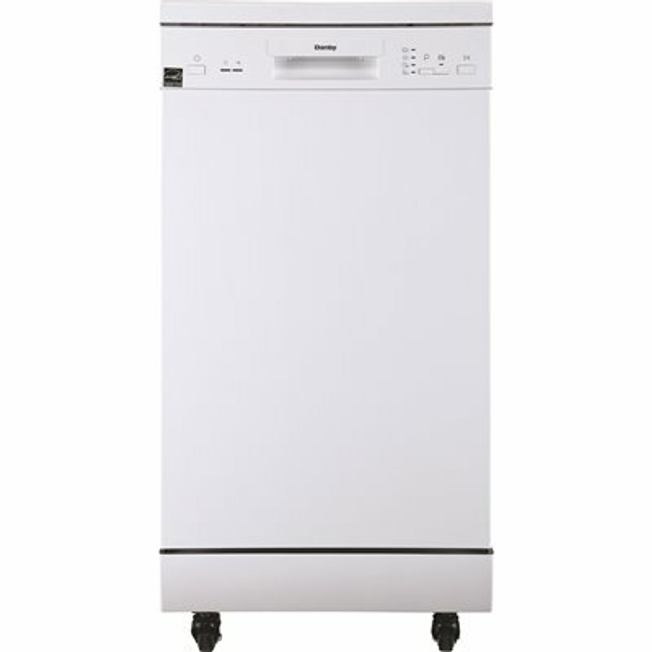 Danby 18 In. White Electronic Portable 115120-Volt Dishwasher With 4-Cycles With 8-Place Settings Capacity