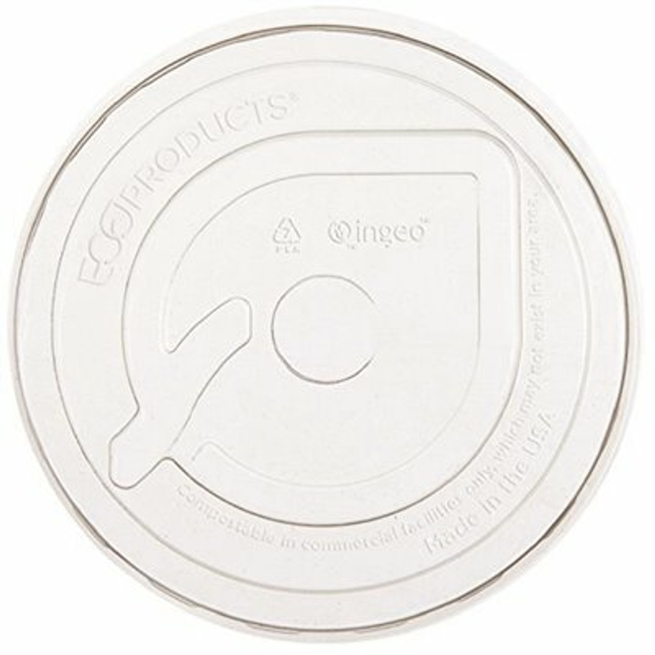 Bluestripe Flat Lid For 9 Oz. To 24 Oz. Recycled Content Cups, Clear (1000 Per Case)