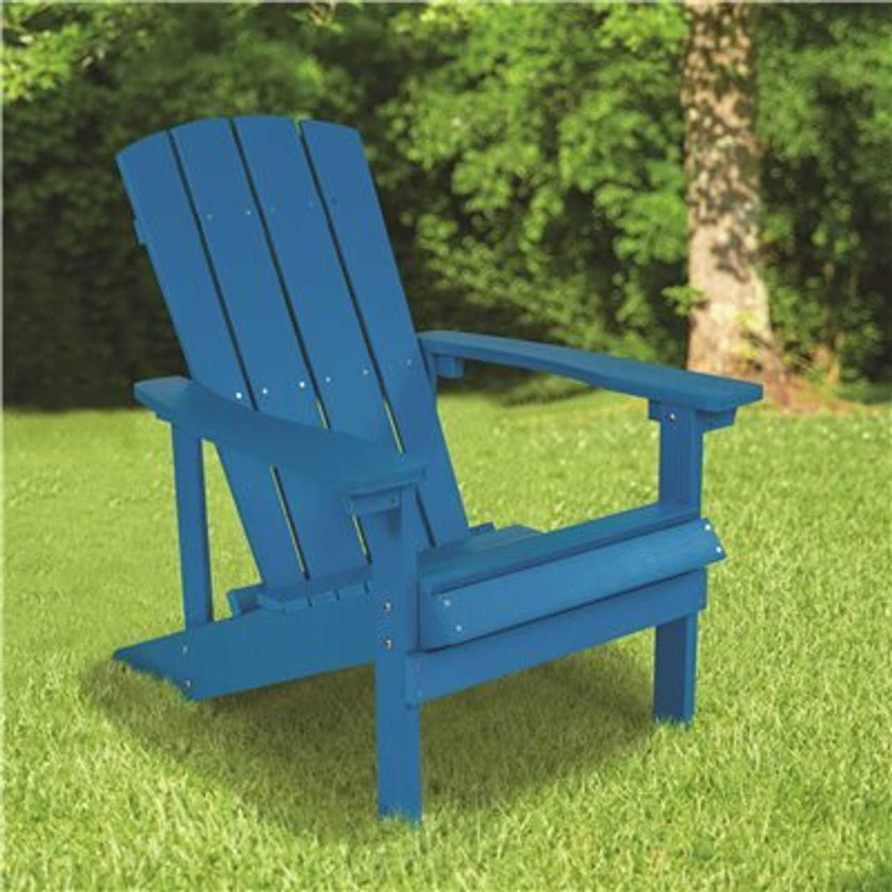 Carnegy Avenue Wood Outdoor Dining Chair In Blue