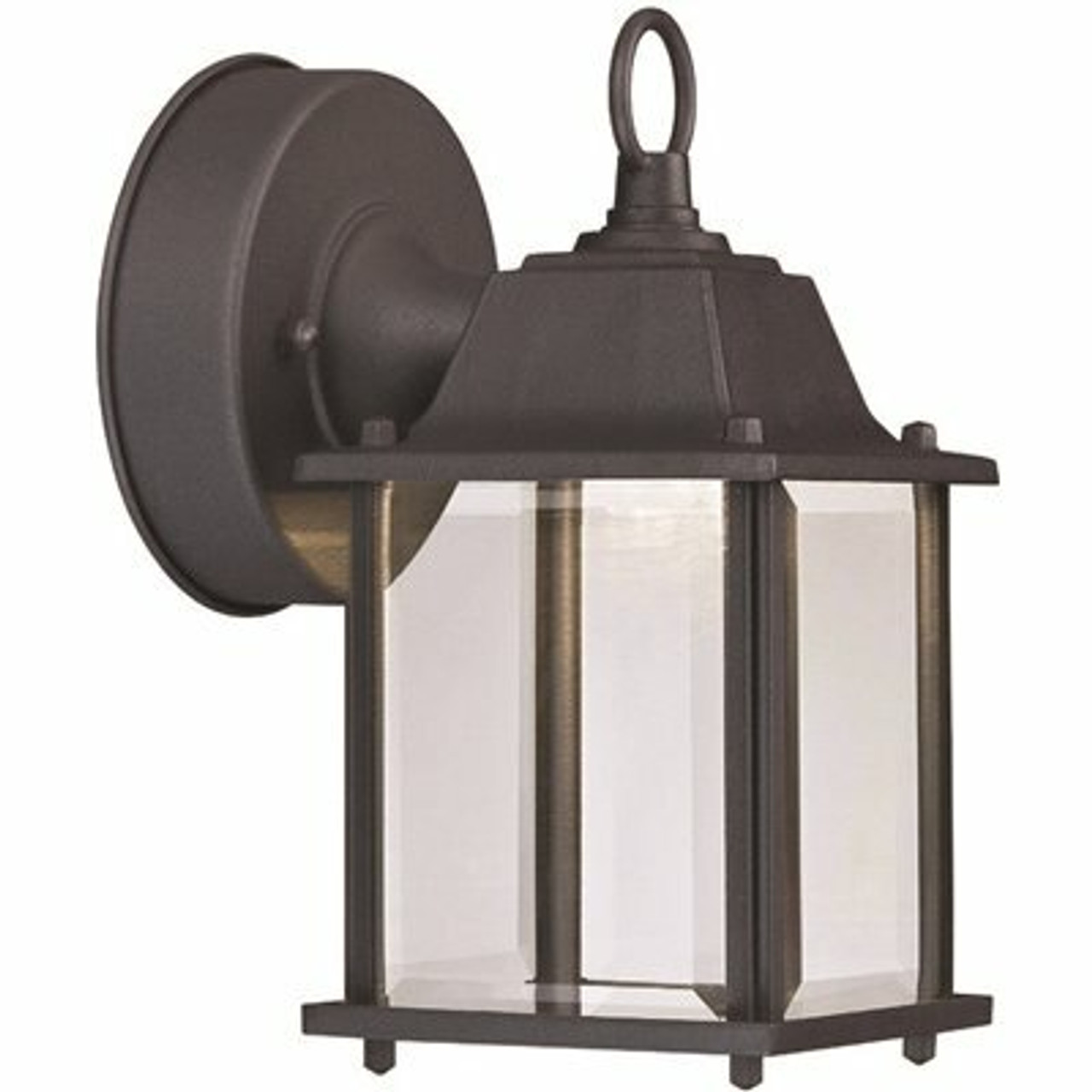 Cordelia Lighting 1-Light Black Integrated Led Outdoor Wall Lantern