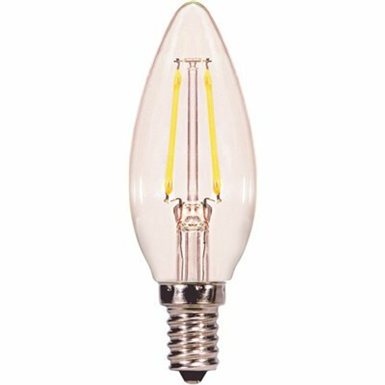 Satco 25-Watt Equivalent B11 Candelabra Base Enclosed Rated Energy Star And Dimmable Led Light Bulb, Warm White (6-Pack)