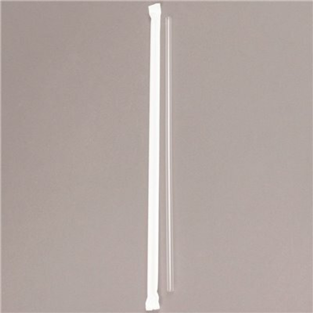 Primesource Clear Giant Straw 10.25 In. Paper Wrapped Boxed (2000 Per Case)