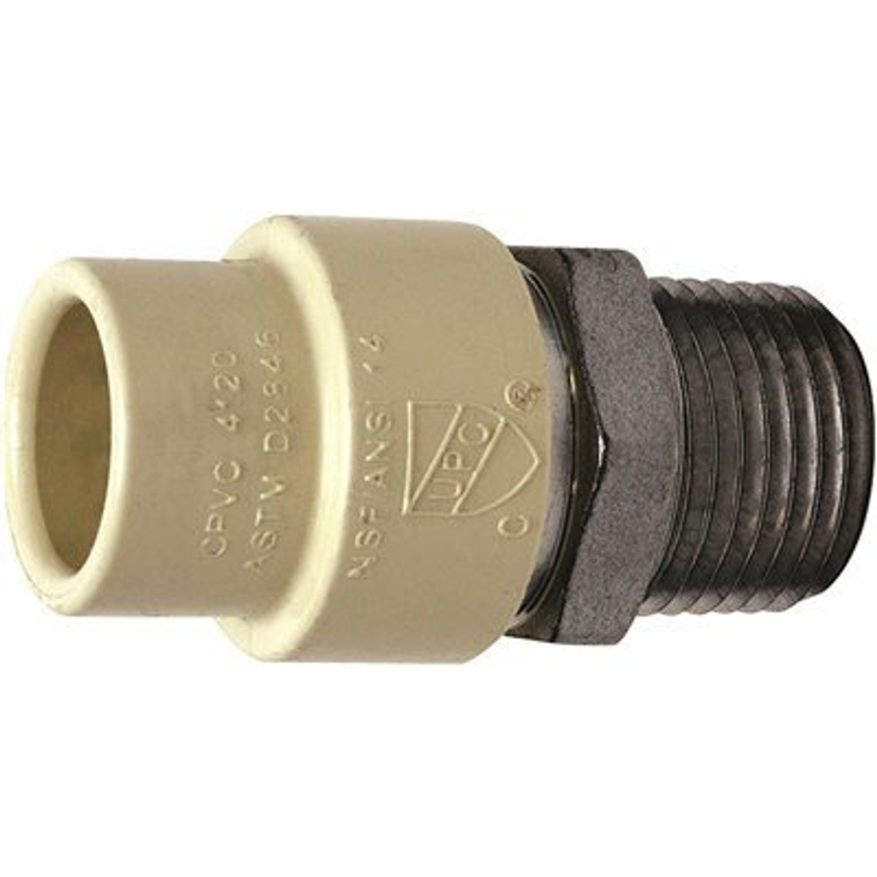 Apollo 1/2 In. X 1/2 In. Cpvc Cts Slip Stainless Steel Mpt Adapter