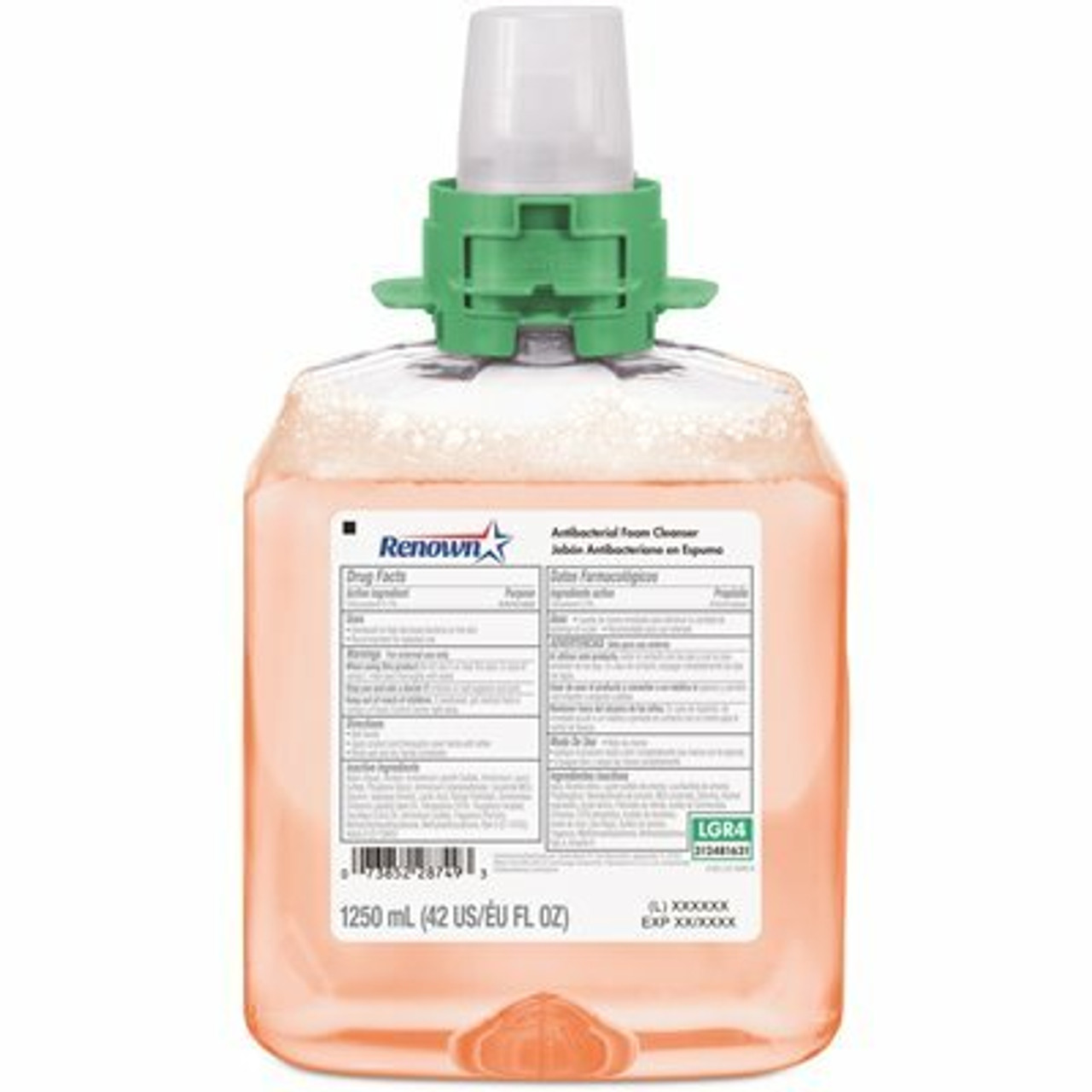 Renown Fmx 12 Dispenser Refill 1250 Ml Fruit Fragrance Antibacterial Foam Handwash Soap (4-Pack)