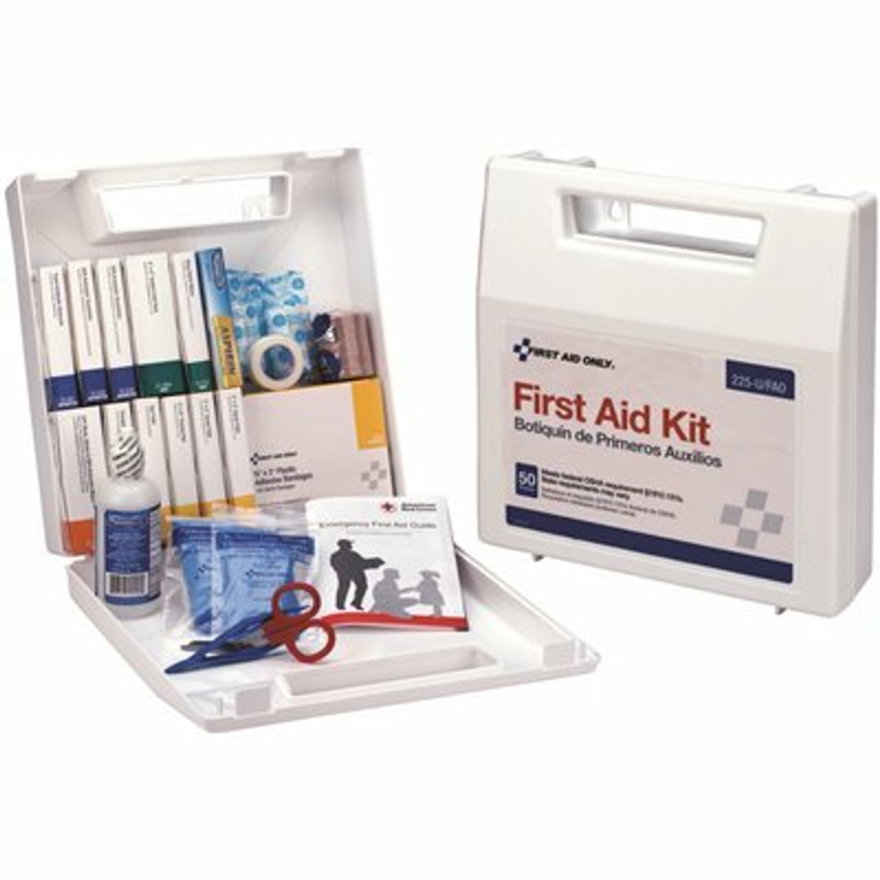 First Aid Only 50 Person Bulk Plastic First Aid Kit, Osha Compliant (6/Case)