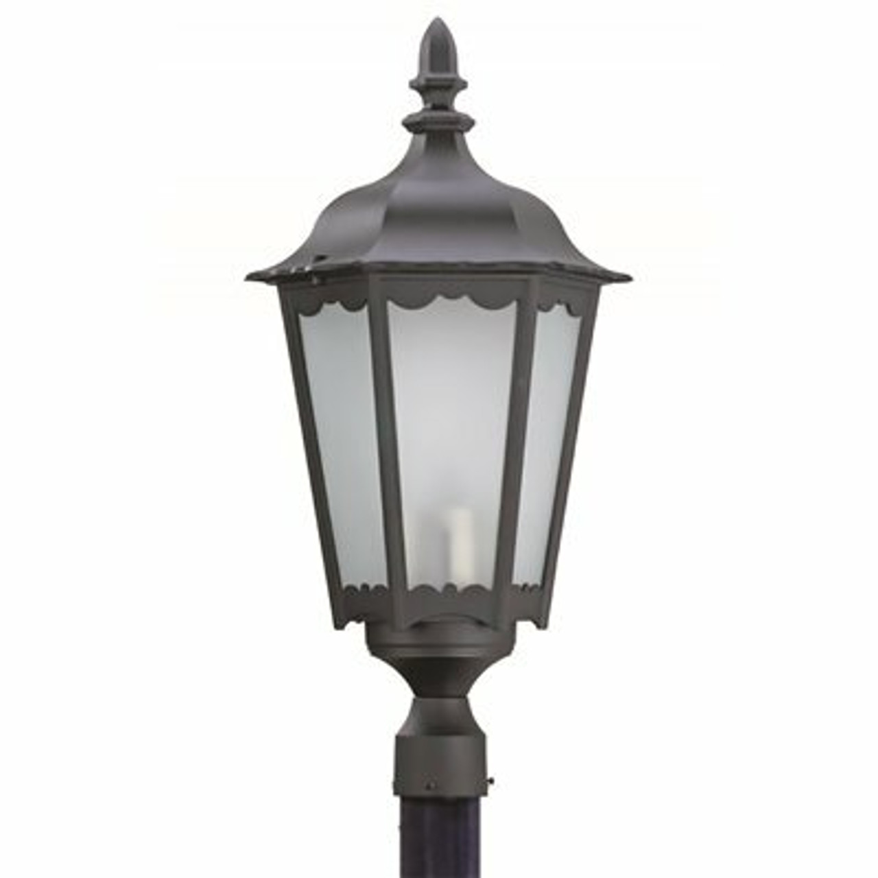 Liteco Black Outdoor Type 5 Led Post Top Lantern