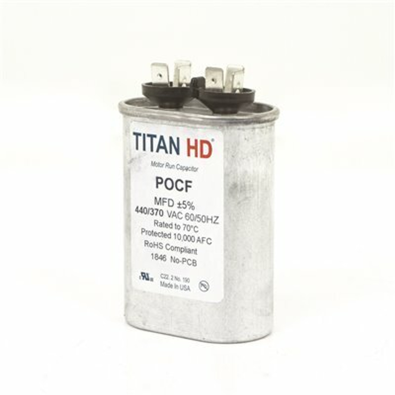 Titan Hd 20 Mfd 440/370-Volt Oval Run Capacitor