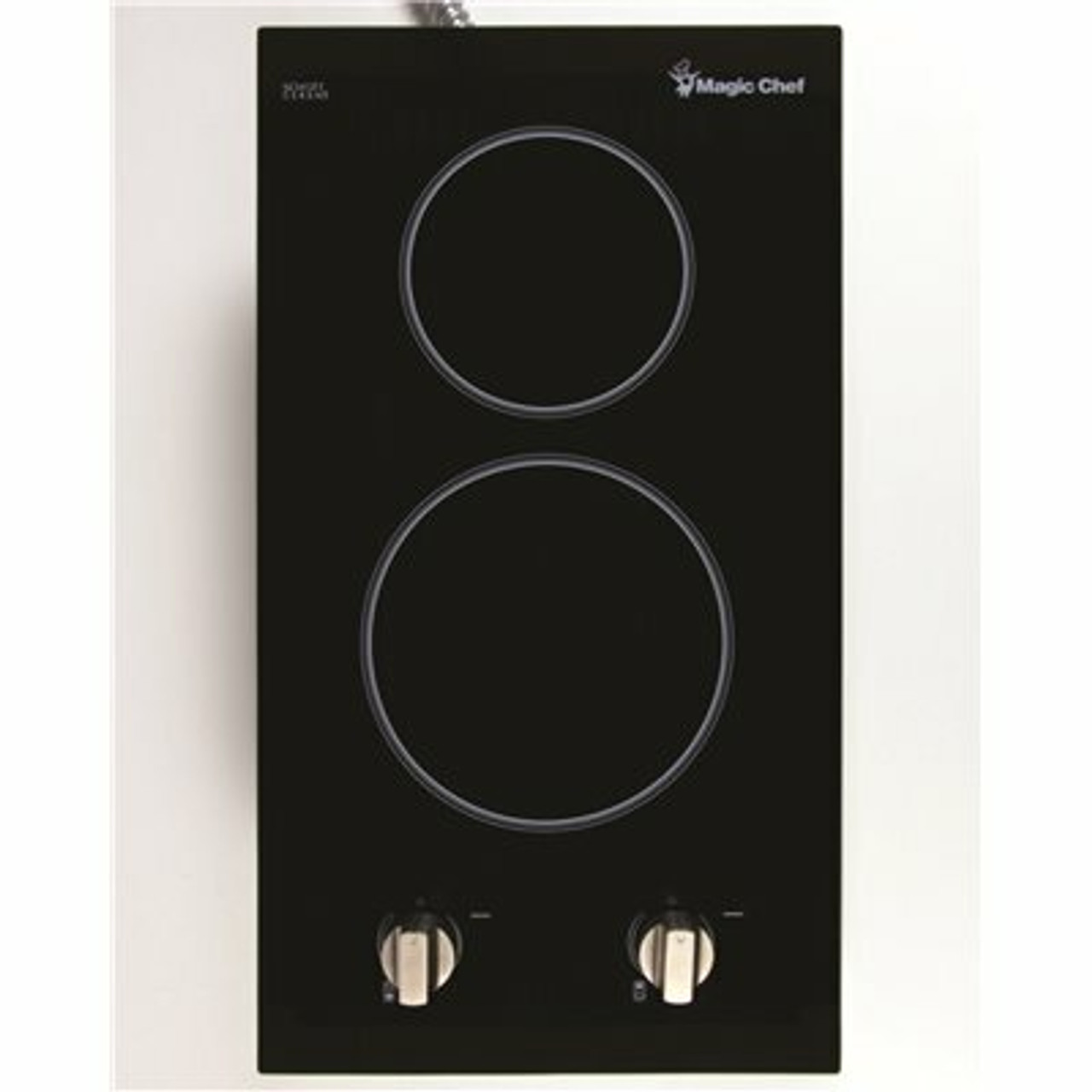 Magic Chef 12 In. Radiant Electric Ceramic Glass Cooktop In Black With 2 Elements