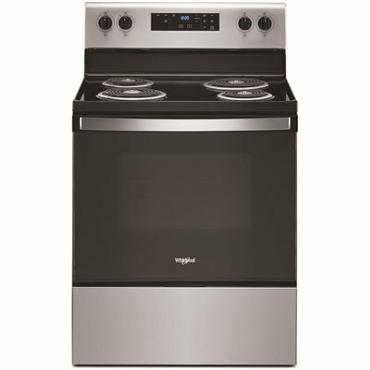 Whirlpool 30 In. 4.8 Cu. Ft. 4-Burner Electric Range With Self-Cleaning In Stainless Steel With Storage Drawer