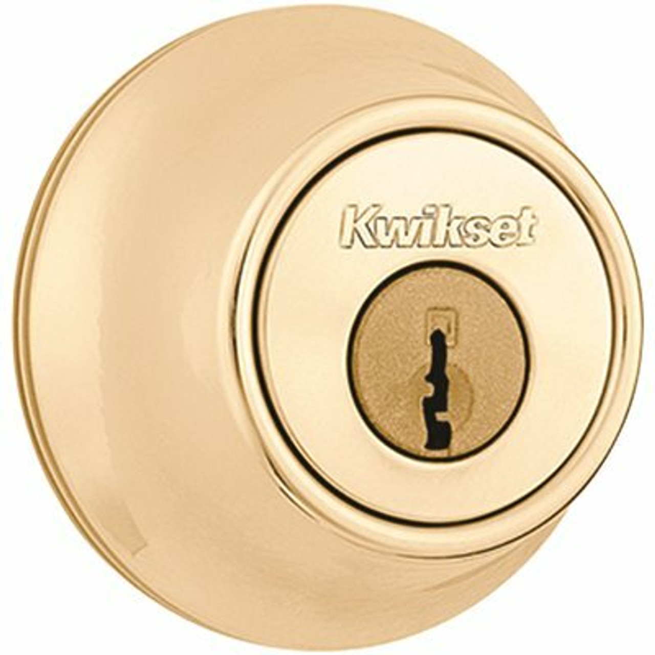 Kwikset 660 Polished Brass Single-Cylinder Deadbolt